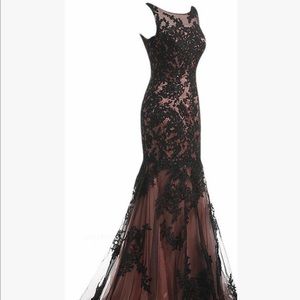 A black vintage lace dress sz 8 $150.00